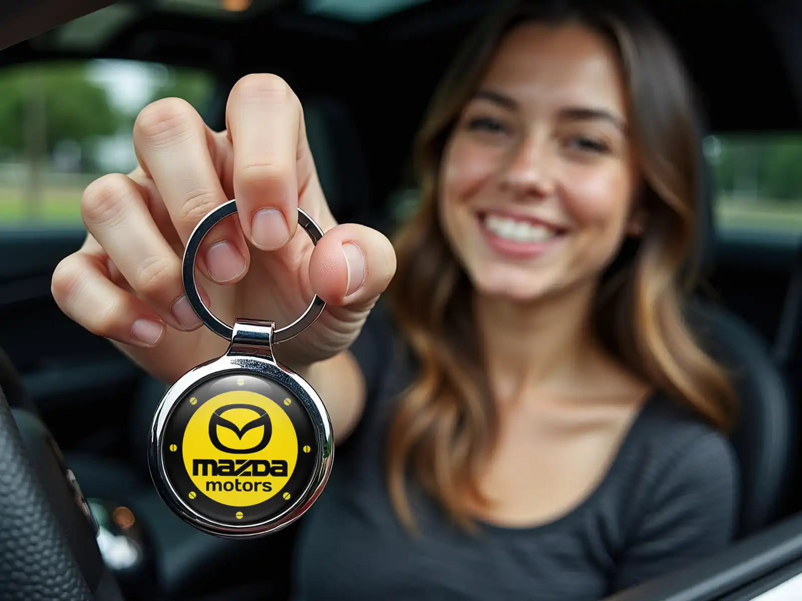 Mazda Llavero Personalizado Logo Premium Máx
